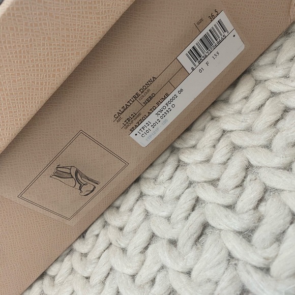 Prada platform black ankle boots with back zipper - Picture 2 of 8